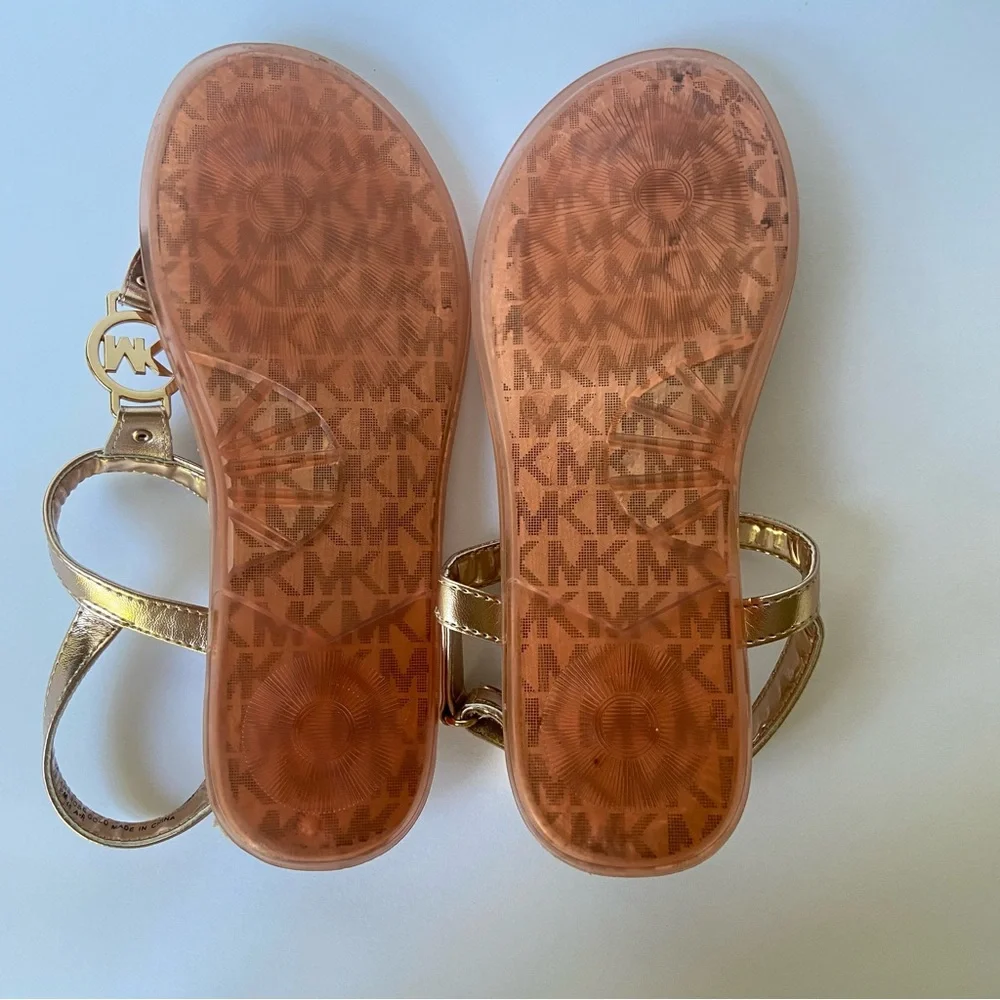 Michael Kors Jaylyn 3 Rose Gold Sandals Size 3